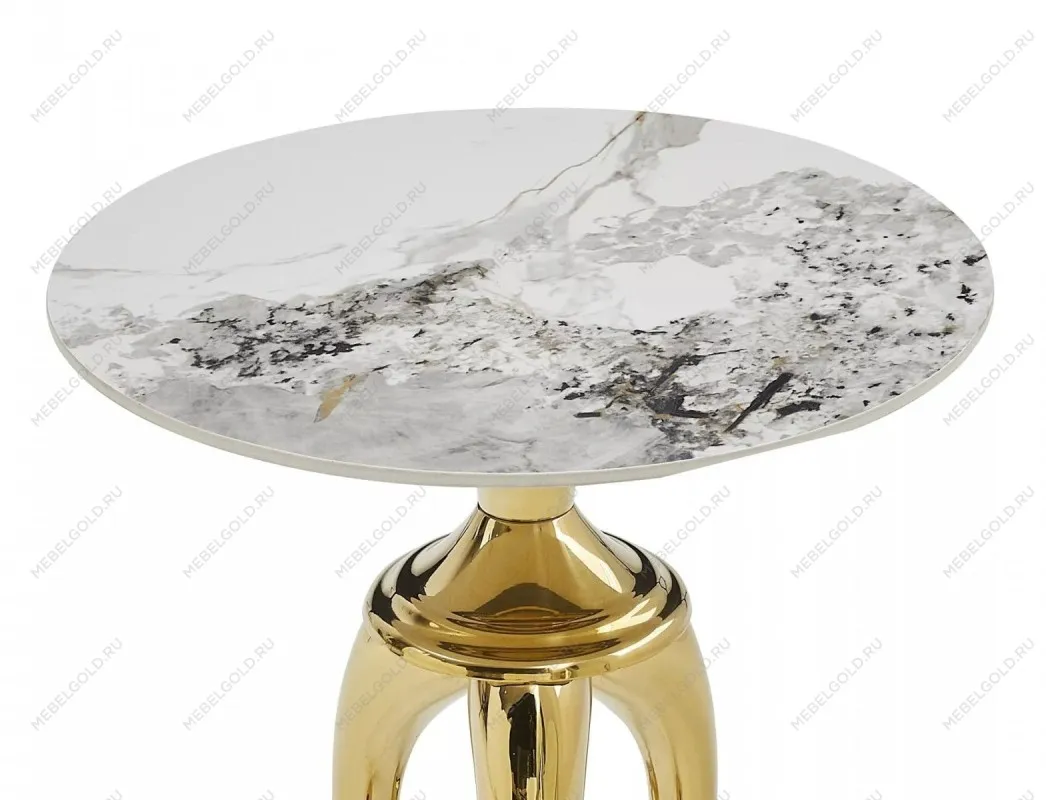 Стол журнальный Signal SNAKE (белый/золотой) | изображение 2