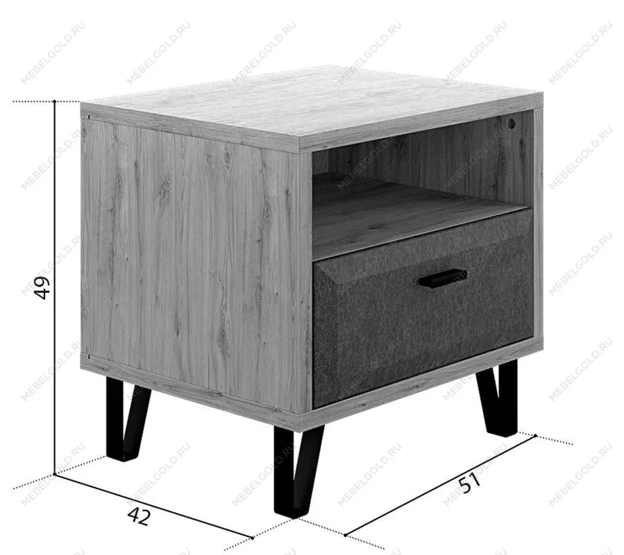 Тумба прикроватная Грейс KOM1S | изображение 4