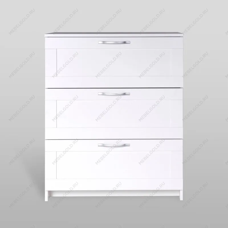 Комод Сириус, 3 ящика, 78х41х94 см, белый | изображение 8