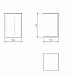 Разделительная секция для шкафа МАКС, 75-100х58 см, белая | изображение 2