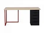Стол Board 1800x700 Каркас - Красный, Столешница - Ясень коимбра, 331709 | изображение 6