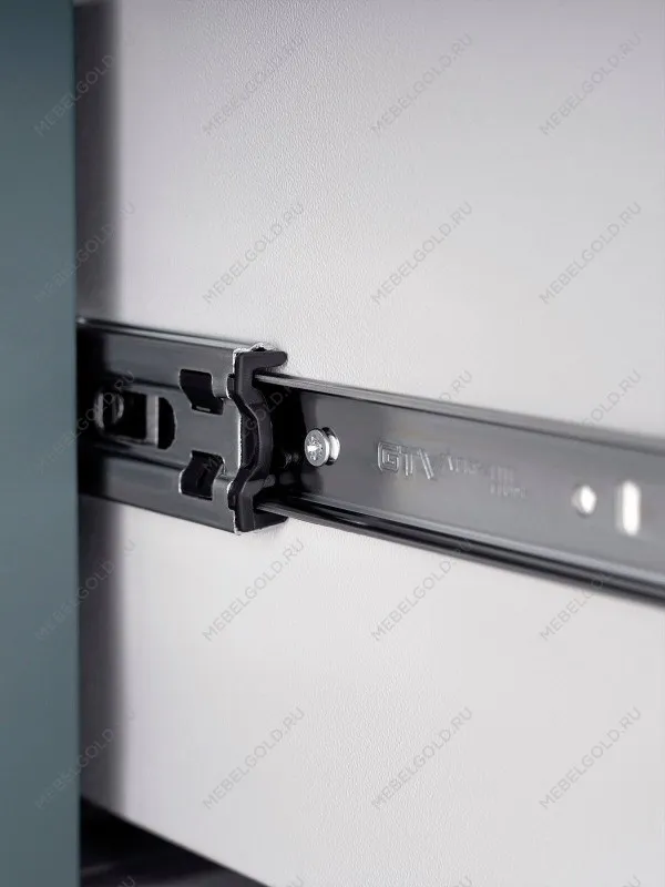 Шкаф с витриной Сага, 50х41х215 см, темно-бирюзовый | изображение 8