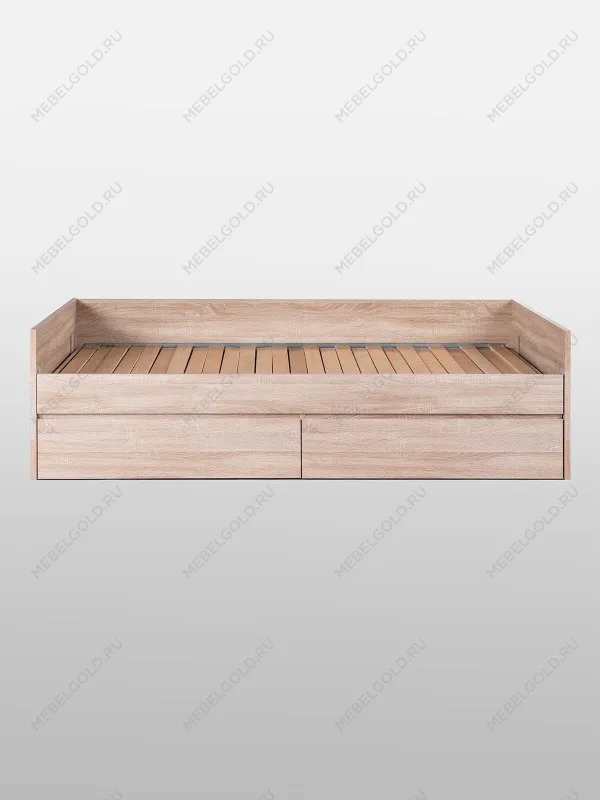 Кровать раздвижная Сириус, с ящиками, 80х200/160х200 см, бежевая, дуб сонома | изображение 5