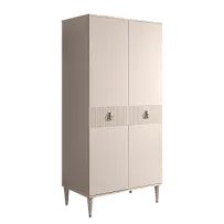 Шкаф-пенал Римини СОЛО (Бежевый/Серебро) РМП-2(s)