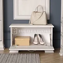 Обувница Тиффани 1D вудлайн кремовый