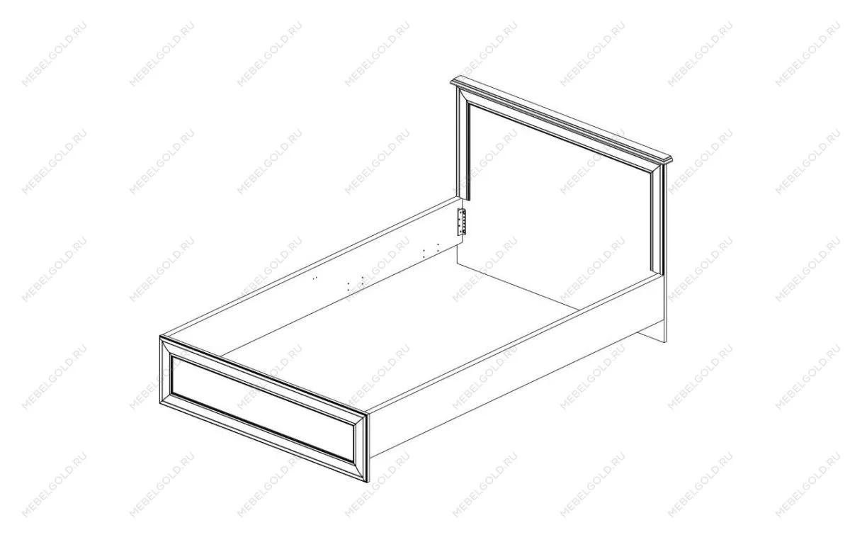 Кровать Тиффани 160 вудлайн кремовый | изображение 1