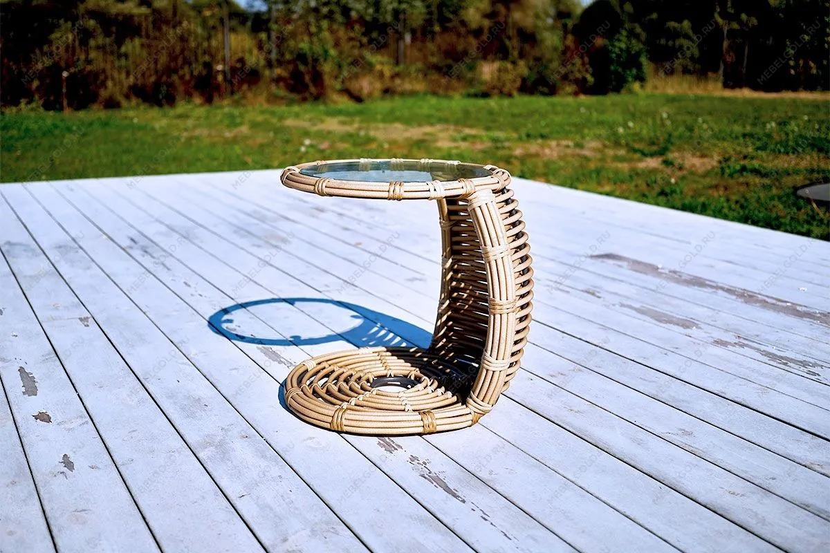 MOKKA MAJORCA боковой столик, цвет соломенный | изображение 4