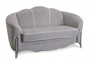 Диван Гравита 2х местный серый серебро французский раскладной механизм