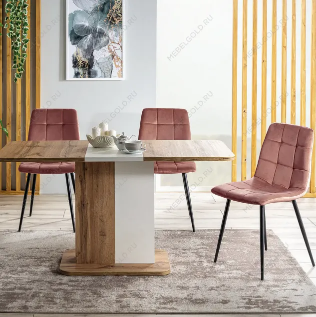 Стул кухонный Signal CHIC Velvet (ант. розовый/черный) | изображение 5