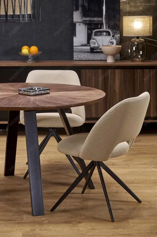 Стол обеденный Halmar DANILO 120 (орех/черный) | изображение 10