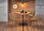 Стол обеденный Halmar CARMELO (орех/черный) | изображение 5