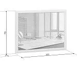 Зеркало Коен LUS/103 ясень снежный | изображение 3