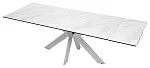 Стол BELLUNO 160 MARBLES KL-99 Белый мрамор матовый, итальянская керамика/белый каркас | изображение 5