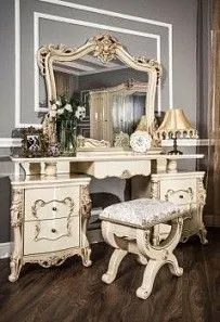 Зеркало для столика Джоконда крем глянец