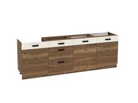 Стол, Адель-2 (2400*470*820) Дуб галифакс Табак, 20152