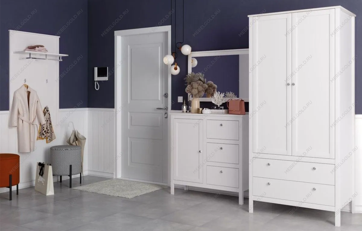 Зеркало Ева (Хельга) LUS/90 белый | изображение 3