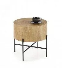 Стол журнальный Halmar BROOKLYN-S (дуб натуральный/черный)