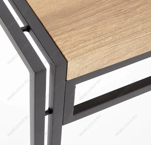 Комплект столовой мебели Halmar BOLIVAR (стол + 6 стульев, дуб золотой/черный) | изображение 4