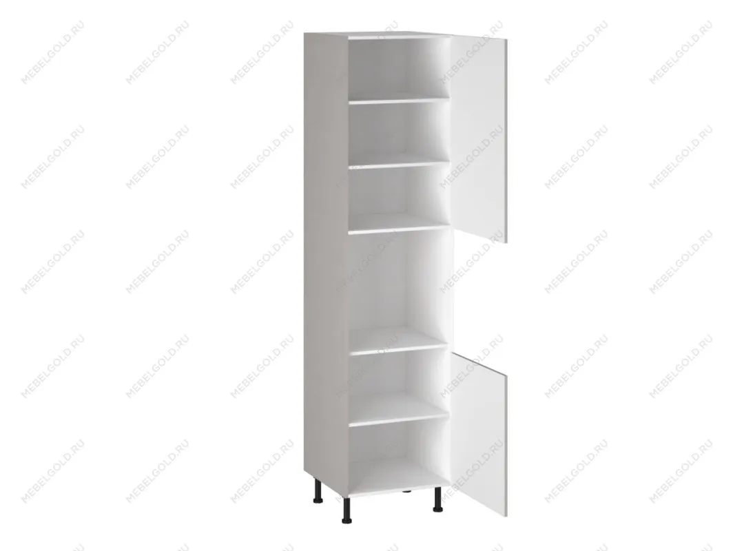 Шкаф-пенал 960 ПГ-60 бок левый МДФ, Виста (600*586*2456) Экокожа Бежевый, 26487 | изображение 1