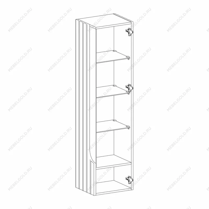 Шкаф навесной Лоренсо Белый МН-043-03 | изображение 1