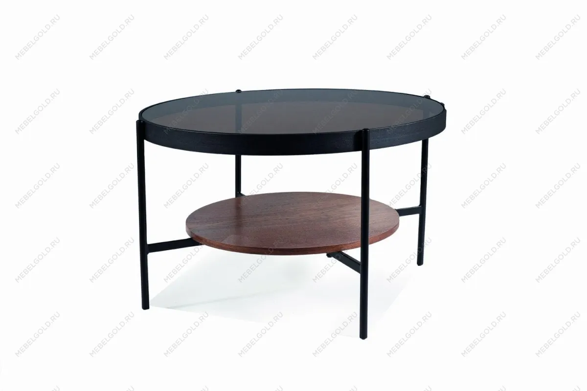 Стол журнальный Signal PRIMA B (орех/черный мат)