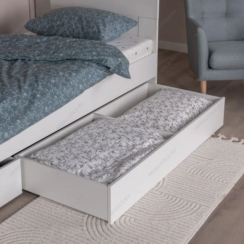 ОРИОН ящик под кровать выкатной ИКЕА / IKEA 140 белый | изображение 2