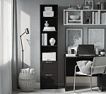 БРИМНЭС / СИРИУС Стеллаж ИКЕА / IKEA 2 ящика 39х190 Дуб Венге | изображение 4