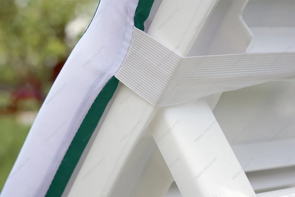 Матрац для шезлонга Tweet бело-зеленый | изображение 4