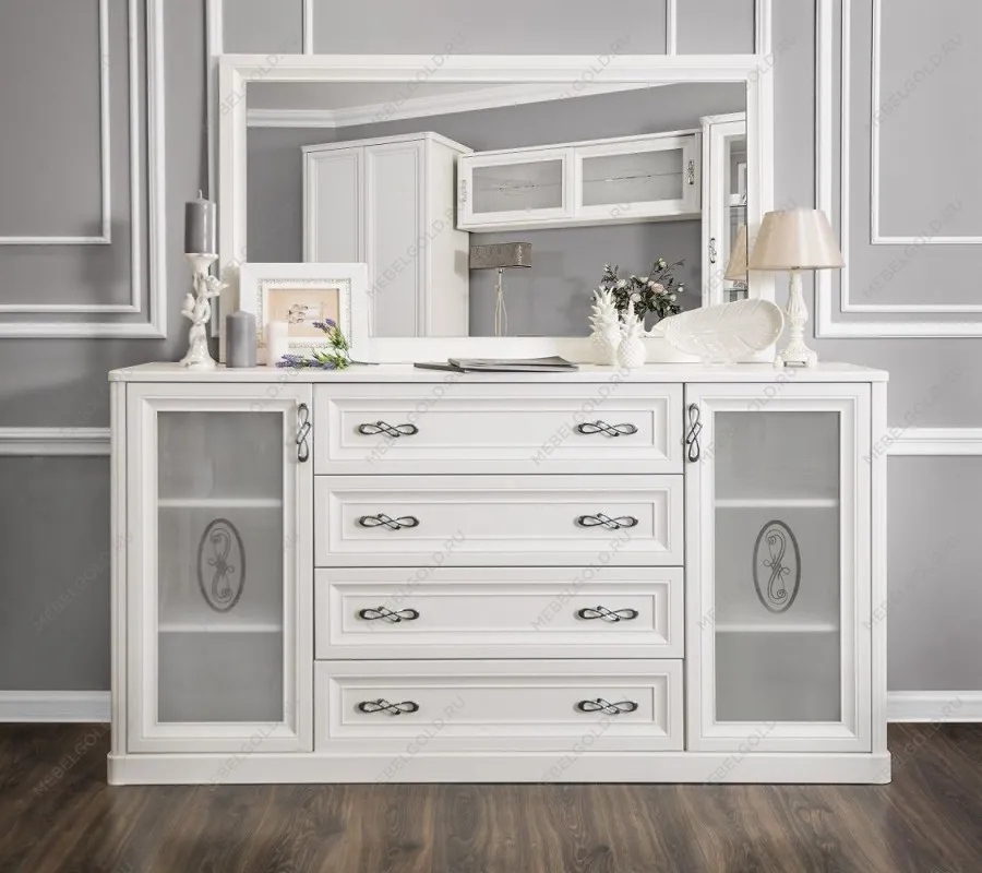 Зеркало Мишель белый матовый (гостиная) | изображение 2