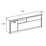 Тумба Джаз RTV 2D1SN | изображение 2