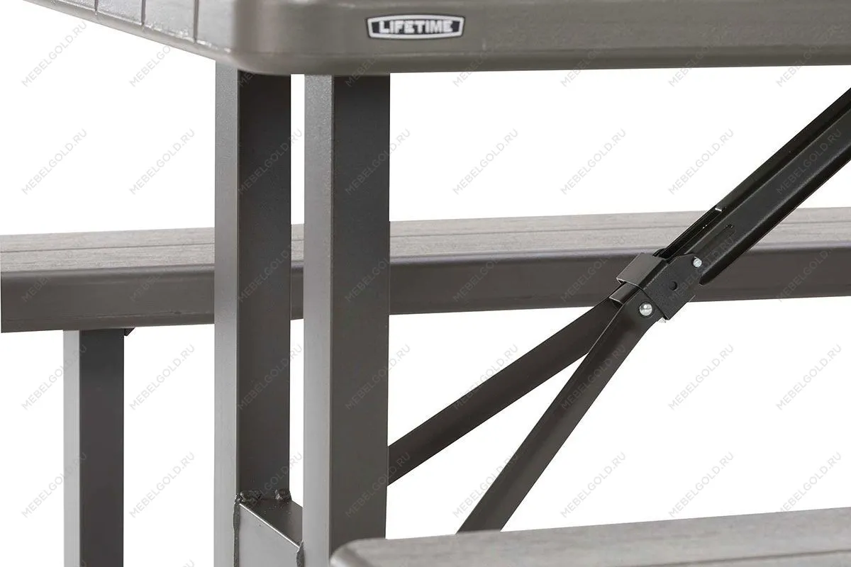 Стол с лавочками Lifetime для пикника | изображение 4