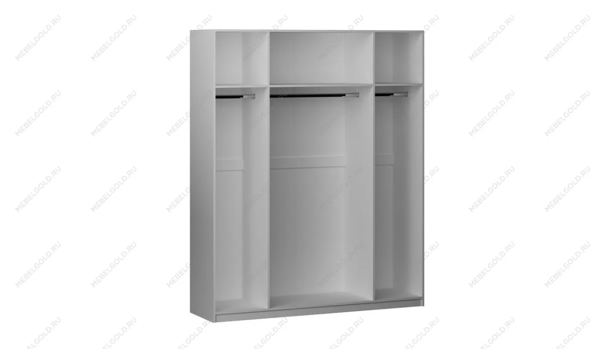 Шкаф 4-дверный (без дверей), Фрея (1800*503*2204) Белый, 12511
