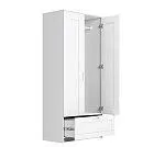 БРИМНЭС / СИРИУС Шкаф ИКЕА / IKEA комбинированный 2 двери и 1 ящик белый | изображение 2