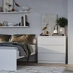 Комод Варма, 3 ящика, 80х78х40 см, эмаль белая | изображение 7