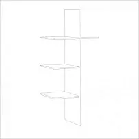 Полки со штангой Натали для 2-ств шкафа