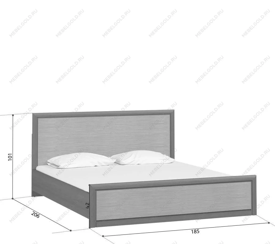 Кровать Коен LOZ180x200 Венге/Штрокс (NEW) | изображение 1