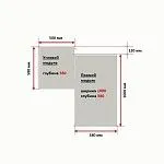 Угловой модуль гардероба МАКС, 50х58х233 см, белый | изображение 3