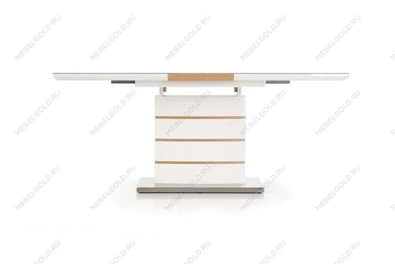 Стол обеденный Halmar TORONTO раскладной (белый/золотой дуб) | изображение 7