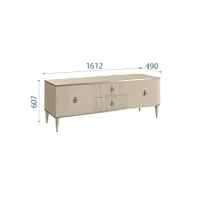 Тумба под телевизор Римини СОЛО (Ваниль/Серебро) РМТ-3(s)