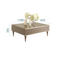 Журнальный столик с ящиком Римини СОЛО (Мокка/Серебро) РМСТ-2(s)