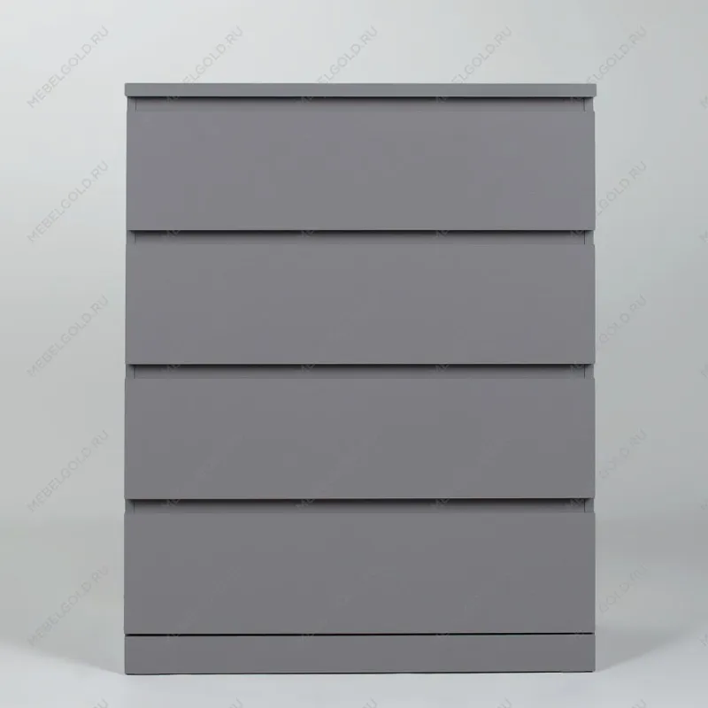 Комод Варма, 4 ящика, 80х100х40 см, эмаль серая | изображение 9
