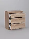 Комод Кастор, 3 ящика, 65х40х71 см, дуб сонома | изображение 12