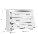 Комод Стилиус KOM3S (Лиственница сибирская) - Выставка Лобня | изображение 4