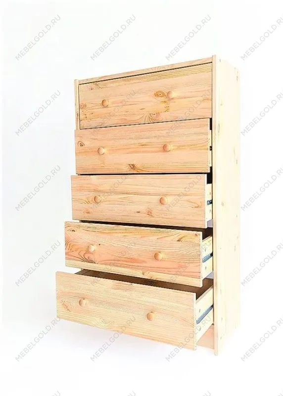 Комод Раст 5 ящиков (натуральный) | изображение 1