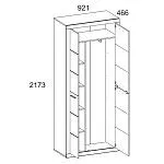 Шкаф 2-створчатый Оскар 2D | изображение 5