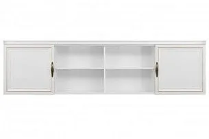 Секция навесная мост Натали белый глянец