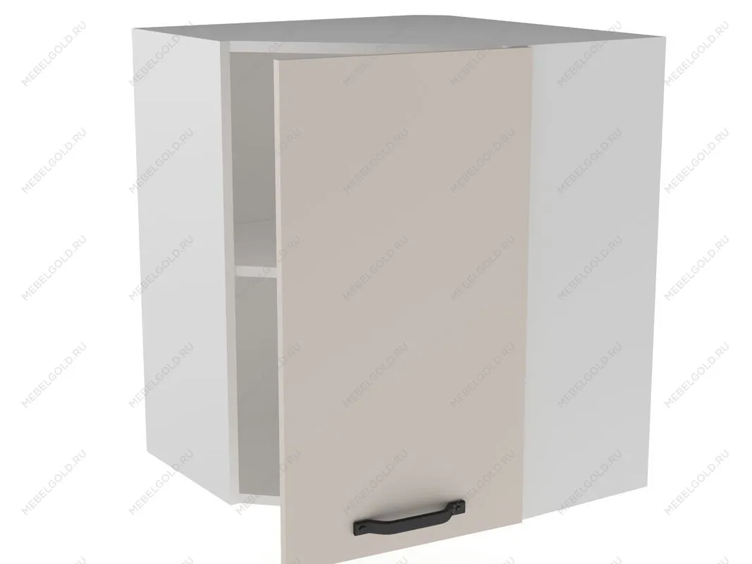 Шкаф угловой ШУ-60, Грей - 2 (600*600*720) Кашемир, 22135 | изображение 1