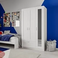 BRIMNES / СИРИУС Шкаф ИКЕА / IKEA комбинированный 3 двери и 2 ящика белый