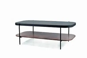 Стол журнальный Signal PRIMA A (орех/черный мат)