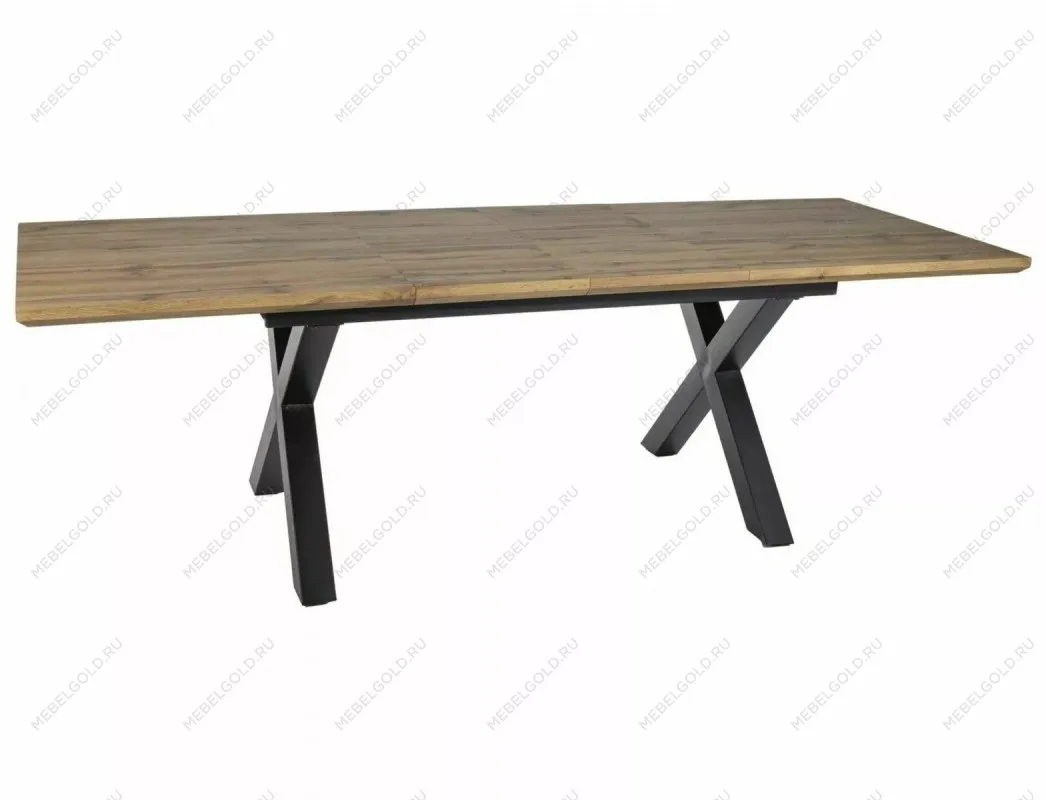 Стол обеденный Signal XAVIERO II 160 раскладной (дуб артизан/черный) | изображение 2